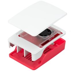 Raspberry Pi5 Official Case Red And White-srkelectronics.in